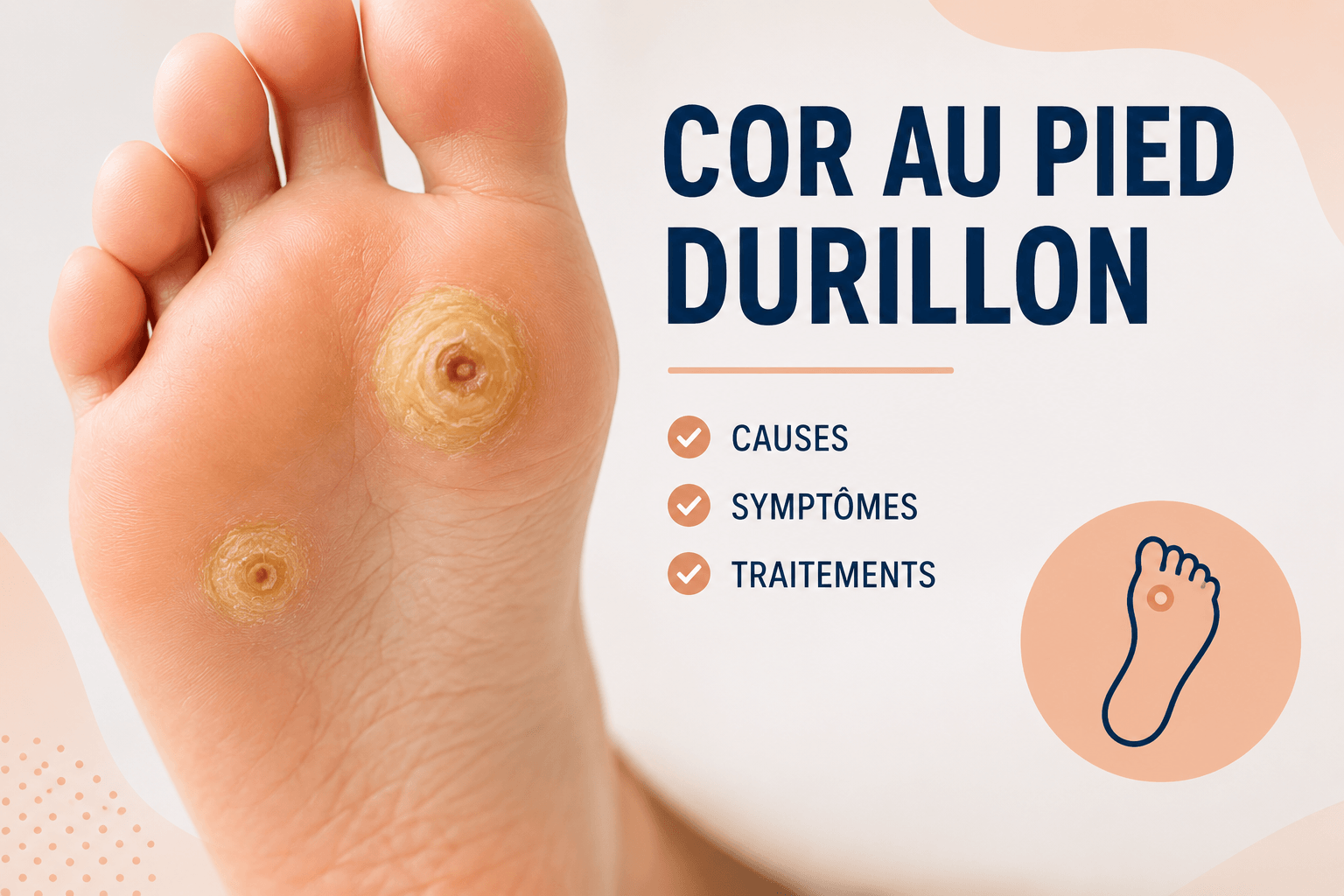 cor au pied durillon illustration anatomique coupe transversale de la peau