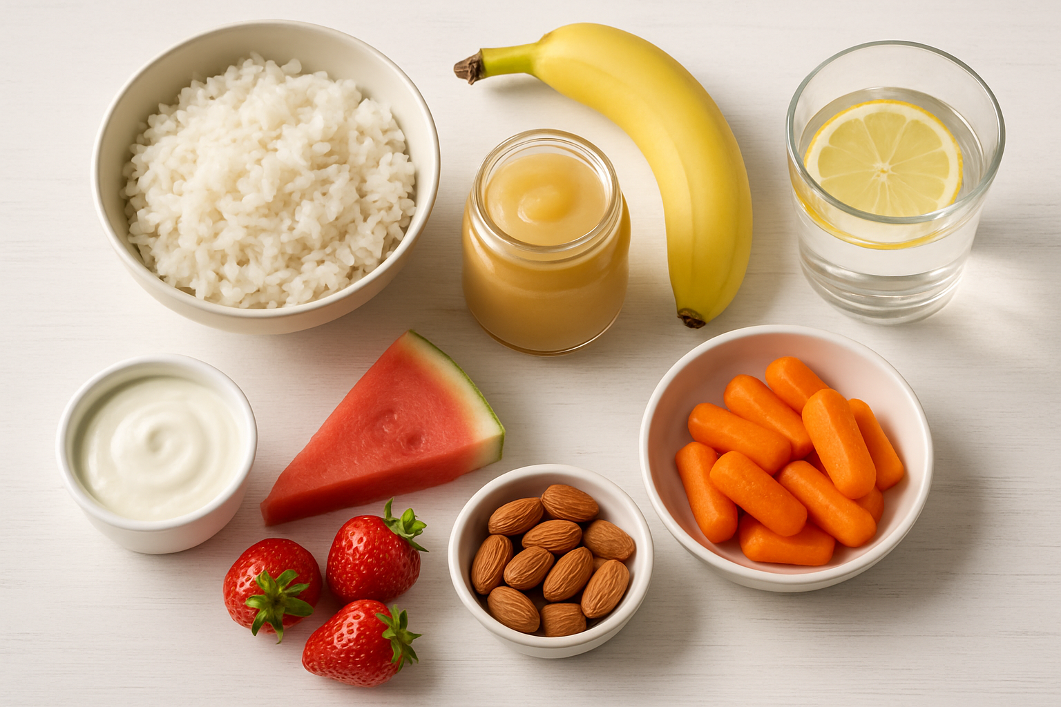 Que manger quand on est malade - plateau d'aliments de récupération faciles à digérer