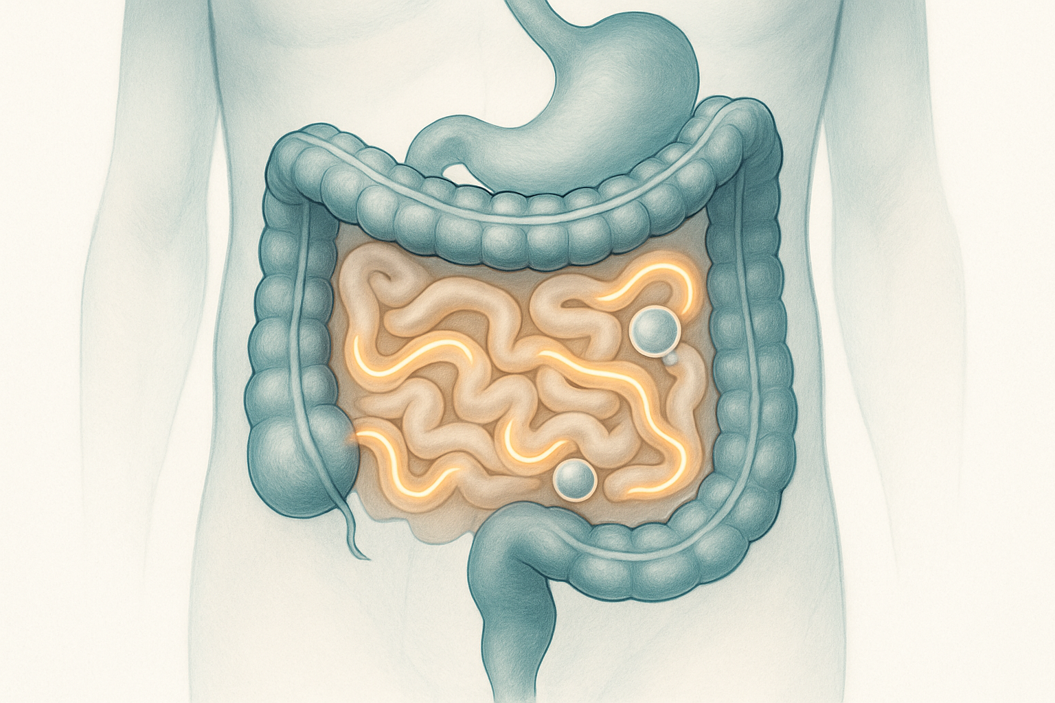 Gargouillement et borborygmes du ventre : illustration du péristaltisme intestinal