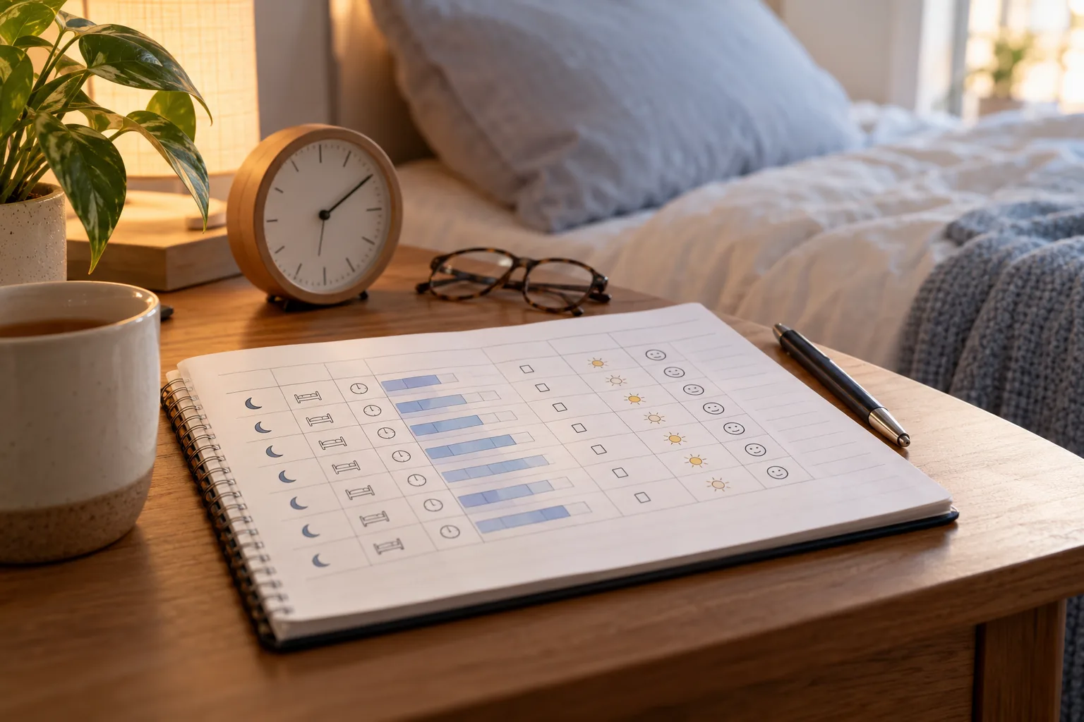 agenda du sommeil pour modèle et mode d’emploi dans une composition sobre et lisible