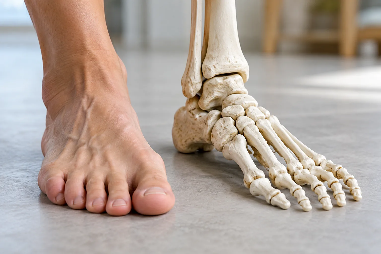 anatomie du pied pour Les repères et les os du pied dans une composition sobre et lisible