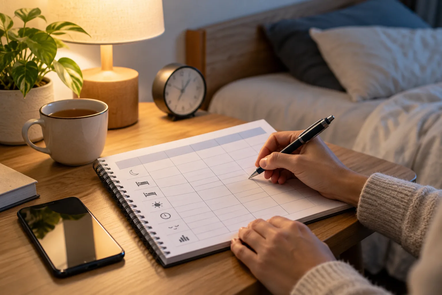 Qu’est-ce qu’un agenda du sommeil et à quoi sert-il ? dans une composition sobre et lisible
